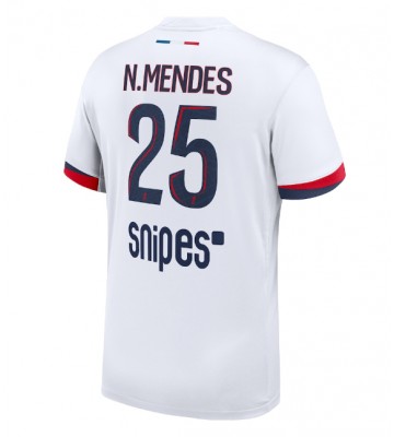 Paris Saint-Germain Nuno Mendes #25 Replik Auswärtstrikot 2025-26 Kurzarm